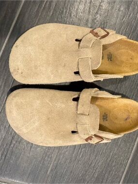 Birkenstock Kids Suede Slip-On Clogs